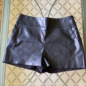 NWT Express Faux Leather Shorts